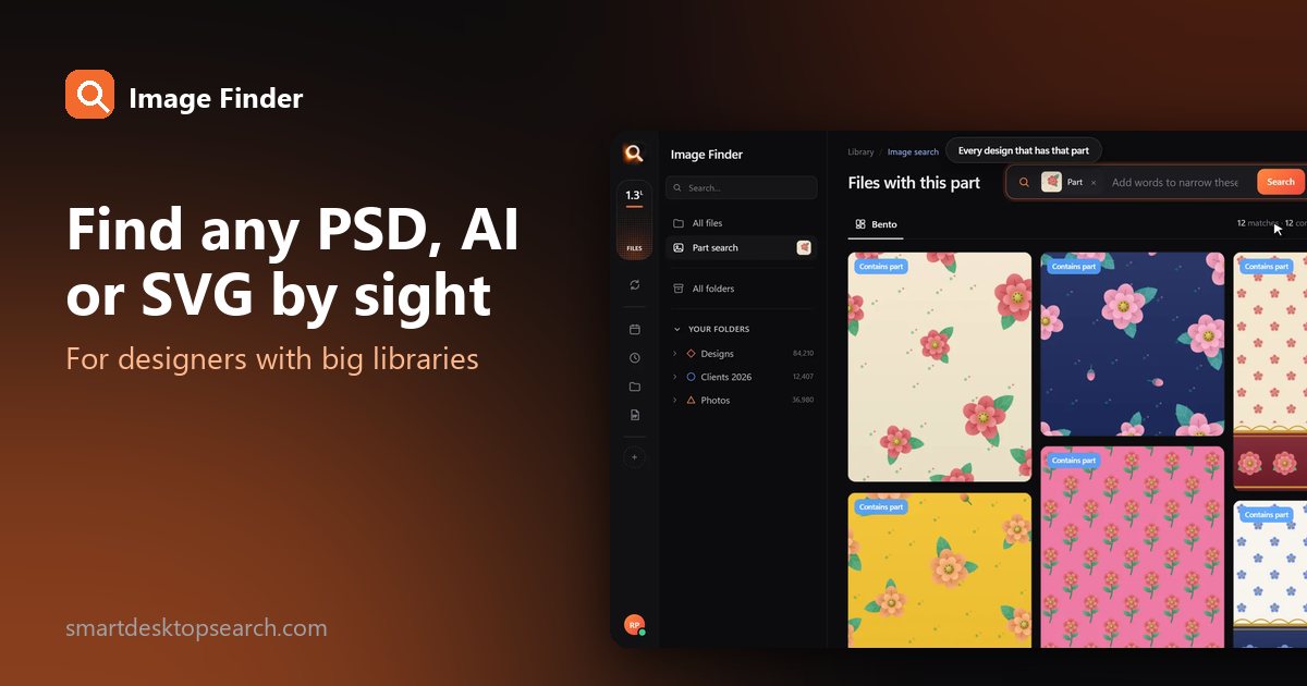 How Designers Find Any PSD, AI or SVG File by What It Looks Like